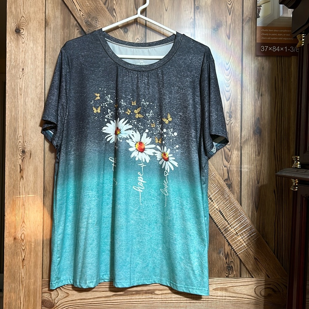 Faith hope love short sleevee shirt